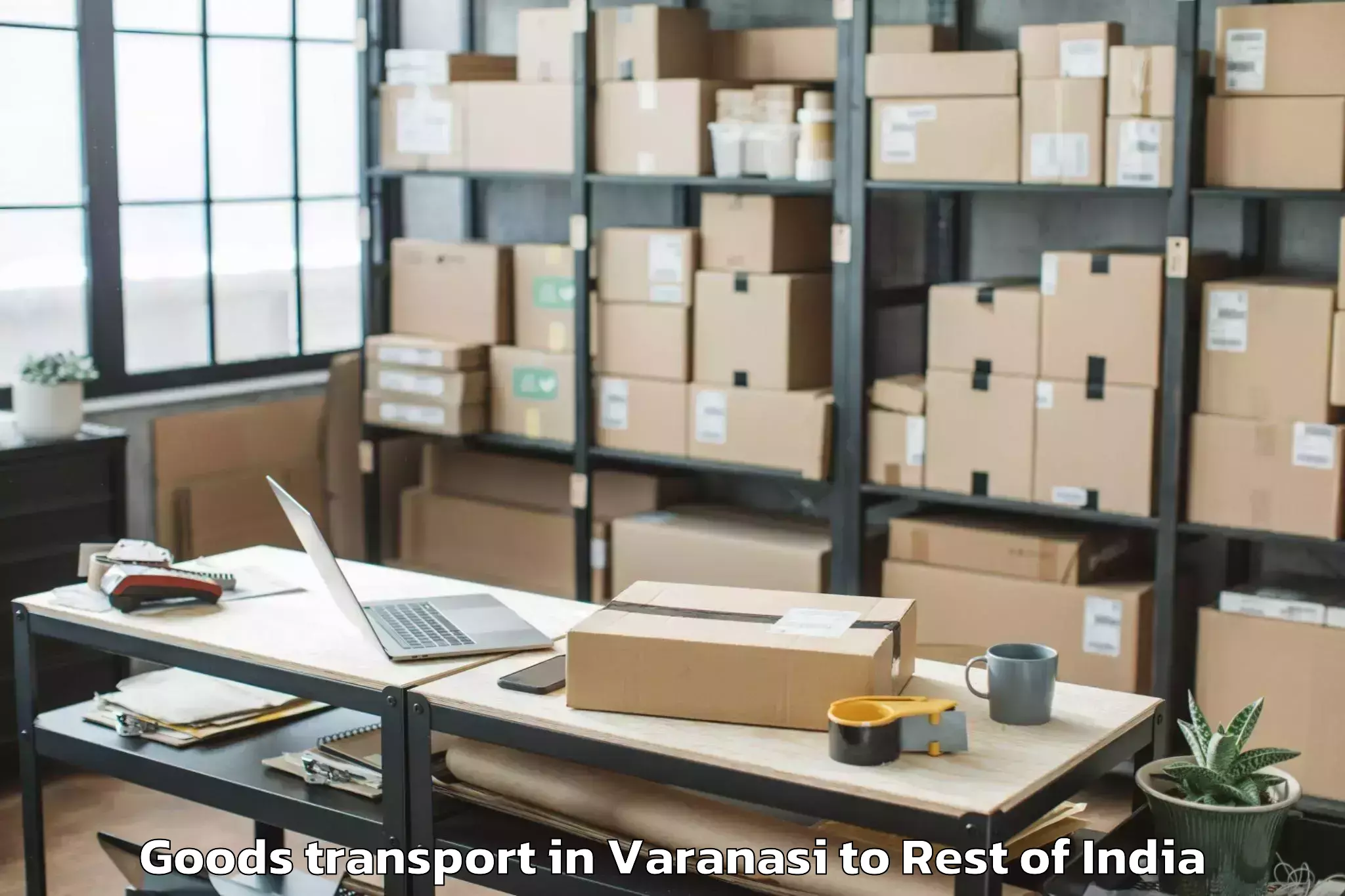 Reliable Varanasi to Awantipora Goods Transport